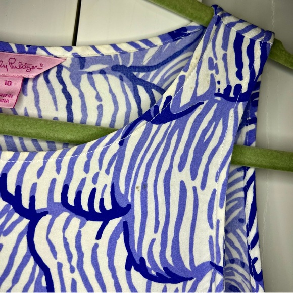 Lilly Pulitzer Sonya Tank Top and Shorts Lilac Fringe Set - Size 10 - Picture 4 of 10